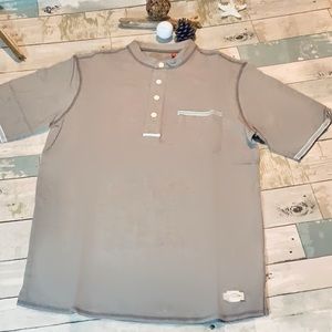 Grey Men’s short sleeved Henley